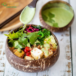 Tazón de Cáscara de Coco Hecho a Mano al por Mayor, Vajilla Natural Ecológica para Restaurantes, Cafeterías, Hoteles y Comercios - Product Image 1