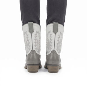 Botas Vaqueras de Cuero para Hombre, con Bordado Artístico, Punta Cuadrada, Invierno, Logotipo Personalizado, Hechas a Mano, Alta Calidad - Product Image 4