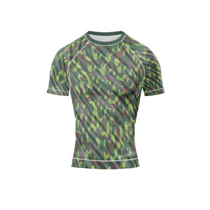 Custom Athletic Rash Guard <b>Compression</b> <b>Shirt</b> UV Protection Moisture Wicking Sublimation Sportswear Wholesale Supplier - Product Image 3