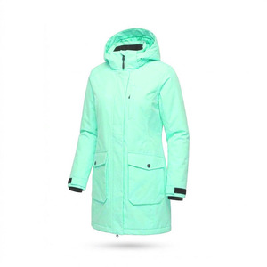 Veste d'hiver personnalisée tendance de haute qualité avec fermeture éclair, couleur vert menthe, en duvet, avec fermeture éclair intégrale - Product Image 5