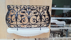 Custom TTD Wrought Iron Balcony Railing for Villas Hotels & Luxury Homes with Modern Design Rust Water Resistant 1 Year Warranty - Product Image 4