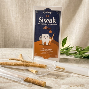 High Quality Natural Herbal Miswak Stick Pack of Four Teeth <b>Cleaner</b> Meswak with <b>Plastic</b> Case for Oral Care Routine - Product Image 6
