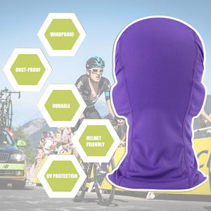 หน้ากากบาลาคลาวาสำหรับฤดูร้อน แบบลำลอง สำหรับกิจกรรมกลางแจ้ง ขี่จักรยาน ขี่มอเตอร์ไซค์ ระบายอากาศได้ดี คุณภาพสูง ป้องกันฝุ่น แห้งเร็ว ใช้ได้ทั้งชายและหญิง - Product Image 2