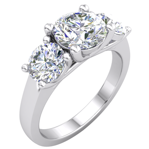 Divya Creations – Diamant de luxe cultivé en laboratoire de haute qualité, argent 925, 2,165 ct, taille brillant certifiée IGI, plaqué rhodium, taille personnalisée - Product Image 1