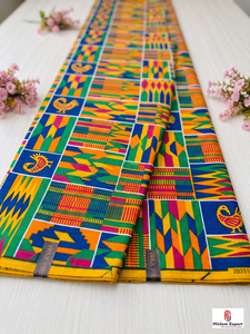 Tela Ligera de Algodón 100% con Estampado Africano Personalizado de Tanzania, Material para Vestidos y Camisas Ankara, Exportación Hitjem, Tela Personalizada - Product Image 3