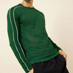 Camisetas de Manga Larga para Hombre, Cuello Redondo, Ligeras, de Poliéster/Algodón Resistente, Secado Rápido, Ecológicas, Más Vendidas - Product Image 3