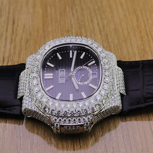 Reloj de Diamantes Moissanite DEF de Alta Calidad, Estilo Hip Hop, con Mecanismo Mecánico Automático y Manual - Product Image 5