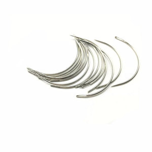 Aiguille à tisser les cheveux de type C, en acier inoxydable, courbée, pour la couture d'extensions de cheveux et la construction de perruques - Product Image 6