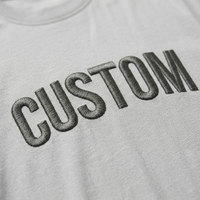 Impression personnalisée OEM Vente en gros T-shirts unisexes classiques grande taille pour hommes 100% coton Logo graphique Broderie 3D Écologique