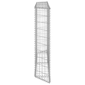 Bac à légumes surélevé en gabion 59,1 x 7,9 x 39,4 po en acier galvanisé argenté - Product Image 3