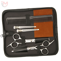 Kit de coiffure professionnel pour salon de barbier, ciseaux à effiler en acier inoxydable de haute qualité, peigne aiguisé, OEM