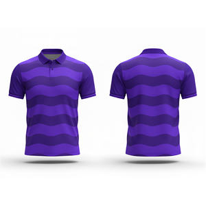 เสื้อโปโลพิมพ์ลายดิจิตอลแบบซับลิเมชั่น – เสื้อทีมพิมพ์ลายทนต่อการซีดจางสำหรับผู้ชาย ผู้หญิง และเยาวชน แห้งเร็ว ระบายอากาศได้ดี เหมาะสำหรับการเล่นกีฬา - Product Image 3