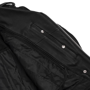 Factory Custom Cowhide Genuine Leather <b>Jacket</b> Men's Fashion Old Collar <b>Biker</b> <b>Jacket</b> Spring and Autumn New Style <b>Jacket</b> - Product Image 4