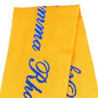 Écharpe SGR couleur or bleu royal, douce et tendance, style grec classique, accessoire de sororité, accessoire de cou chaud et décontracté pour femme en hiver
