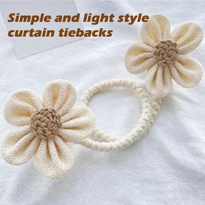 Set di 2 Eleganti Fermatende Fai-da-Te in Corda, Stile Boho Girasole, Accessori Decorativi da Parete per Porte e Finestre - Product Image 5