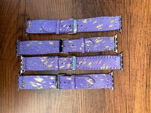 New Western Genuine Cowhide Leather <b>Watch</b> Band Cute Cow Print with Hair on Metallic Bands Custom <b>Watch</b> Straps Boho Gifts for Her - Product Image 4