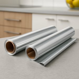 Papel de aluminio de grado alimenticio, tamaños personalizados, venta al por mayor, etiquetado OEM disponible, tratamiento impreso para uso alimentario - Product Image 1