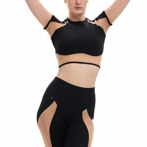 Haut de performance pour femme de pole dance 2026, col montant, léger, respirant, extensible, tenue d'entraînement fitness, service OEM, personnalisable - Product Image 1
