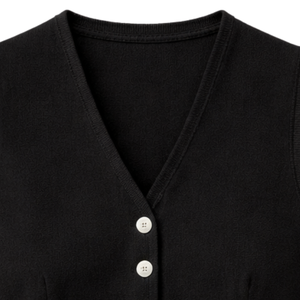 Chaleco de punto con botones en la parte delantera para mujer, sin mangas, cuello en V, corte ajustado, informal, elegante, suéter ligero para usar en capas para el trabajo y el uso diario - Product Image 6