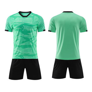 Conjunto de Camiseta de Fútbol Personalizada para Hombre, Camuflaje Verde, Cuello en V, Manga Corta, Poliéster que Absorbe la Humedad, Ropa Deportiva para Adultos, Todas las Temporadas - Product Image 1