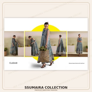 Colección Gul Ahmed Bagheecha de 3 piezas de trajes de tela estampada y bordada. |   Ropa de Mujer Paquistaní al por Mayor - Product Image 5