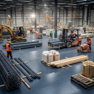 Sistema de Revestimiento de Pisos de Epoxi Industrial para Proyectos de Construcción, Sistema de Recubrimiento de Pisos de Concreto de Alta Resistencia para Edificios - Product Image 5