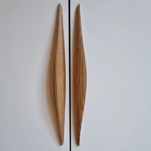 Wooden Kitchen Cabinet Handles <b>Knobs</b> <b>for</b> Cabinets Drawers <b>Dressers</b> & Wardrobes-Modern Europe Simple Design Easy Installation - Product Image 2