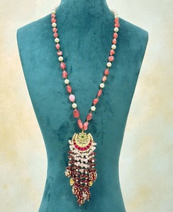 Elegante Juego de Collar de Moissanita Chapado en Oro de Latón de Alta Calidad para Mujer, Regalo para Aniversario, Boda y Fiesta - Product Image 2