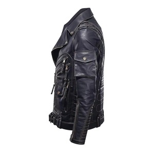 Mens Solid Color Leather <b>Jacket</b> Winter Fashion Outerwear Durable Stylish Premium Comfort Warm Design New Arrival - Product Image 5