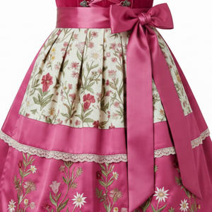Vestido Dirndl para Mujer, Personalizado, Tela Transpirable, Bordado Alemán, Largo hasta la Rodilla, Sin Mangas, Traje Tradicional para Fiestas - Product Image 6