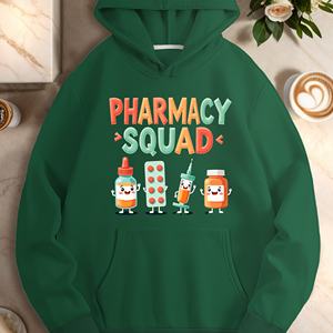 PHARMACY SQUAD con artículos médicos sudaderas casuales de mujer - Product Image 3