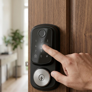 Sudex Tuya Smart WiFi Security <b>Lock</b> with Cloud Storage for Wood Door-Rose Gold Digital Access Control - Product Image 4