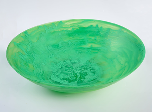 Modern Eco-Friendly Green Marble Pattern Resin Food Grade Serving <b>Bowl</b> Footed <b>Dessert</b> <b>Bowl</b> for Home Party Wedding Gifting - Product Image 4