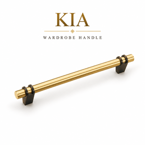 Wardrobe Handle KIA With Brass Gold Black Finish Modern Cabinet Hardware For Furniture Doors <b>Drawers</b> And Storage <b>Units</b> - Product Image 3