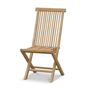 Juego de Mesa y Sillas Plegables de Estilo Moderno con Estructura de Madera de Teca para Muebles de Jardín y Patio Exterior - Product Image 4