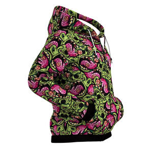 Nuevo Diseño, Sudadera con Capucha y Cremallera, Estampado Puff, Tallas Grandes, Unisex, Otoño, Casual, Holgada, Ecológica, Transpirable, Anti-Pilling - Product Image 2