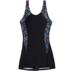 Maillot de bain une pièce grande taille pour femme avec short intégré, patchwork, pour le surf et la natation, personnalisable, vente en gros OEM - Product Image 6