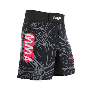 Pantalones Cortos de Muay Thai WKN Black Gold Dragon para Hombre, Ropa de Entrenamiento de Artes Marciales Mixtas, Impresión por Sublimación, Secado Rápido, Corte Regular - Product Image 6