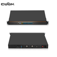 CWWK 1U Z87 Firewall de 19 pulgadas para montaje en rack, i5-4300M, 8 x i226-V 2.5GbE, 2x10GbE SFP+, DDR3, OPNsense, servidor para laboratorio en casa, dispositivo de firewall.
