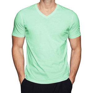 T-shirt décontracté pour homme, 100% coton de haute qualité, logo sur le devant, dernier design OEM, manches courtes, respirant, pour l'été - Product Image 5