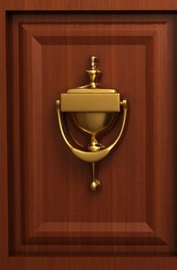 Battant de porte en laiton fini laiton avec fixation, battant de porte en laiton à monter sur porte, battant de porte en laiton sur mesure - Product Image 4