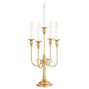 Candelabro de Metal Plateado para Navidad, Decoración de Interiores de Lujo, Iluminación Romántica para Mesa de Comedor, Candelabro Clásico para Decoración del Hogar - Product Image 3