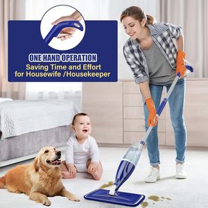Mop Spray in Microfibra per Pavimenti in Legno, 3 Panni Lavabili e Riutilizzabili per Pulizia a Secco e Umido, Modello Piatto per Swiffer Powermop - Product Image 4