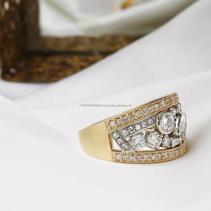 IGI/GIA Lab Grown Emerald Cut Diamond Vintage 14k Yellow Gold Wedding/Bague de fiançailles Unisex Fine Rings for Perfect Anniversary - Product Image 3