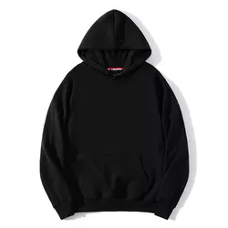 เสื้อฮู้ดดี้แบรนด์ส่วนตัวสุดหรู ขนาดใหญ่พิเศษ ไซส์พลัส ผลิตจากผ้าฝ้าย 100% คุณภาพสูง ด้วยวัสดุจากแหล่งจัดหาทั่วโลก - Product Image 2