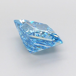 Diamante Cultivado en Laboratorio de Corte Princesa de 3.00 Ct, Color Azul Intenso, Claridad VS 1 - Product Image 4