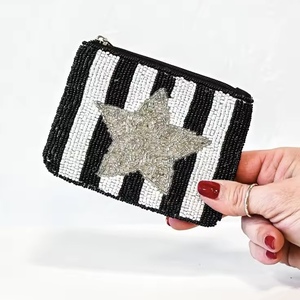 Preppy Coin Purse Beaded <b>Bag</b> Custom <b>Change</b> Purse Beaded Wallet Pouch Unique Birthday Gifts - Product Image 6