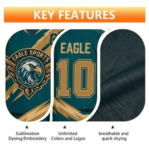 Maillot de hockey sur glace sublimé, uniforme d'équipe, vente en gros, patch brodé personnalisé, maillot de hockey surdimensionné pour hommes - Product Image 3