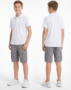 Boys Unisex Summer Jersey Print Breathable Eco-Friendly Compressed Anti-Pilling Plus Size Quick Dry O-Neck Casual Short Shirt - Product Image 1