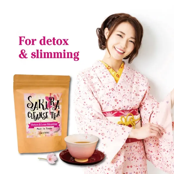 Чай для похудения, чай для похудения, чай для похудения, Детокс, потеря веса, напиток для похудения Сакура, сделано в Японии, чайная компания, OEM, доступная частная торговая марка